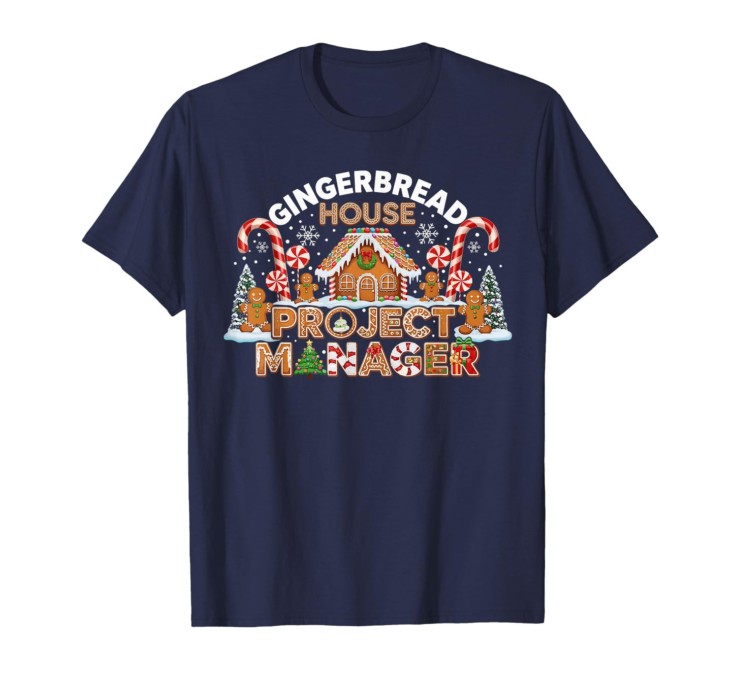 Gingerbread Man Costume, Gingerbread House Project Manager T-Shirt