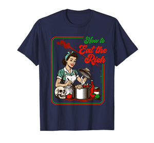 Vintage How to Eat The Rich 1970s T-Shirt
