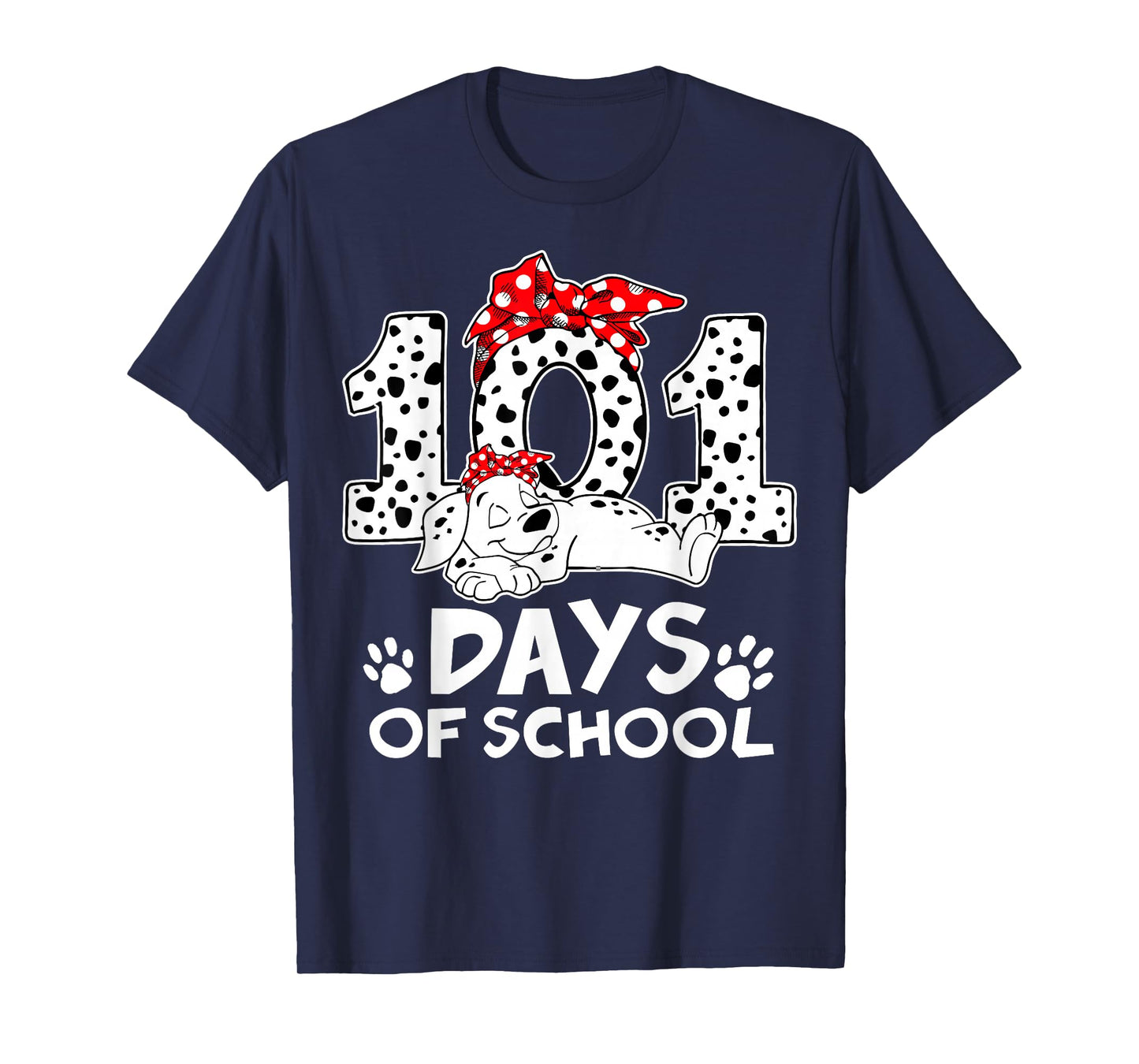 100 Days of School Dalmatian Dog Teachers Boys Girls Kids T-Shirt