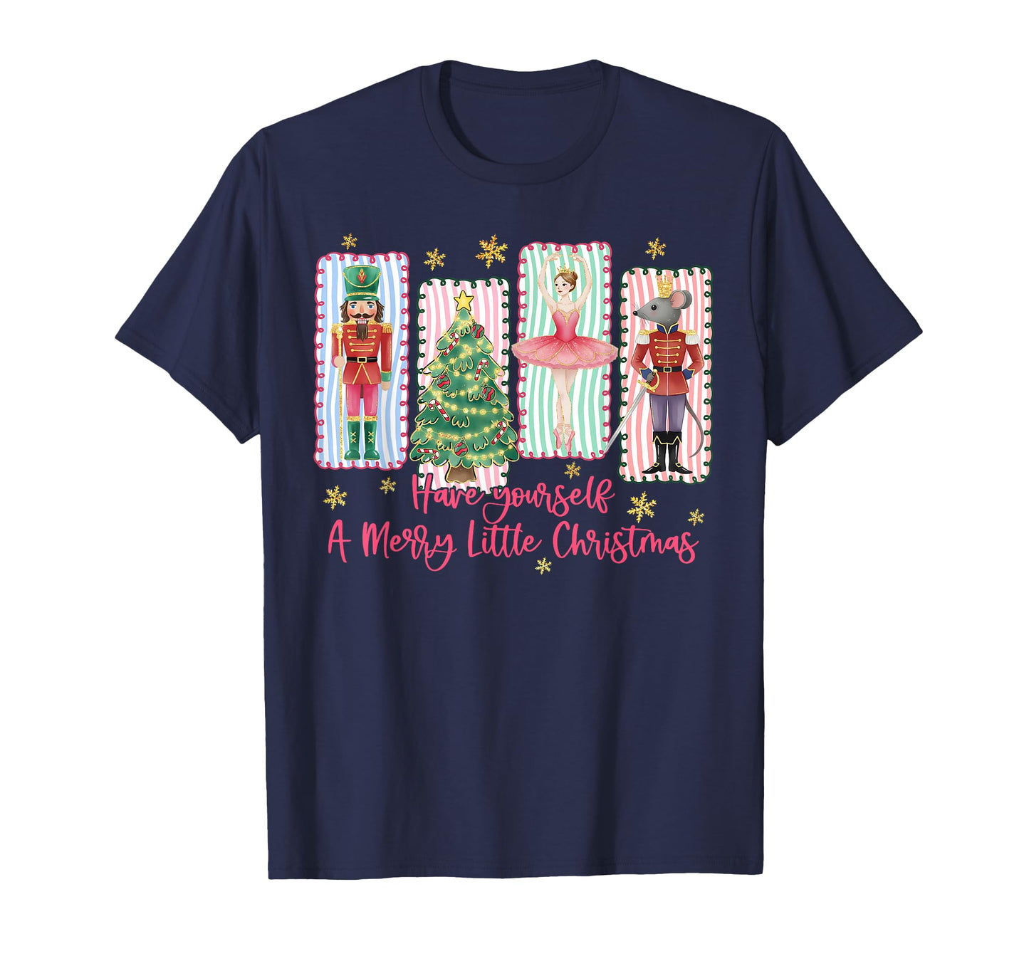 Preppy Have Yourself A Merry Christmas Nutcracker Holiday T-Shirt