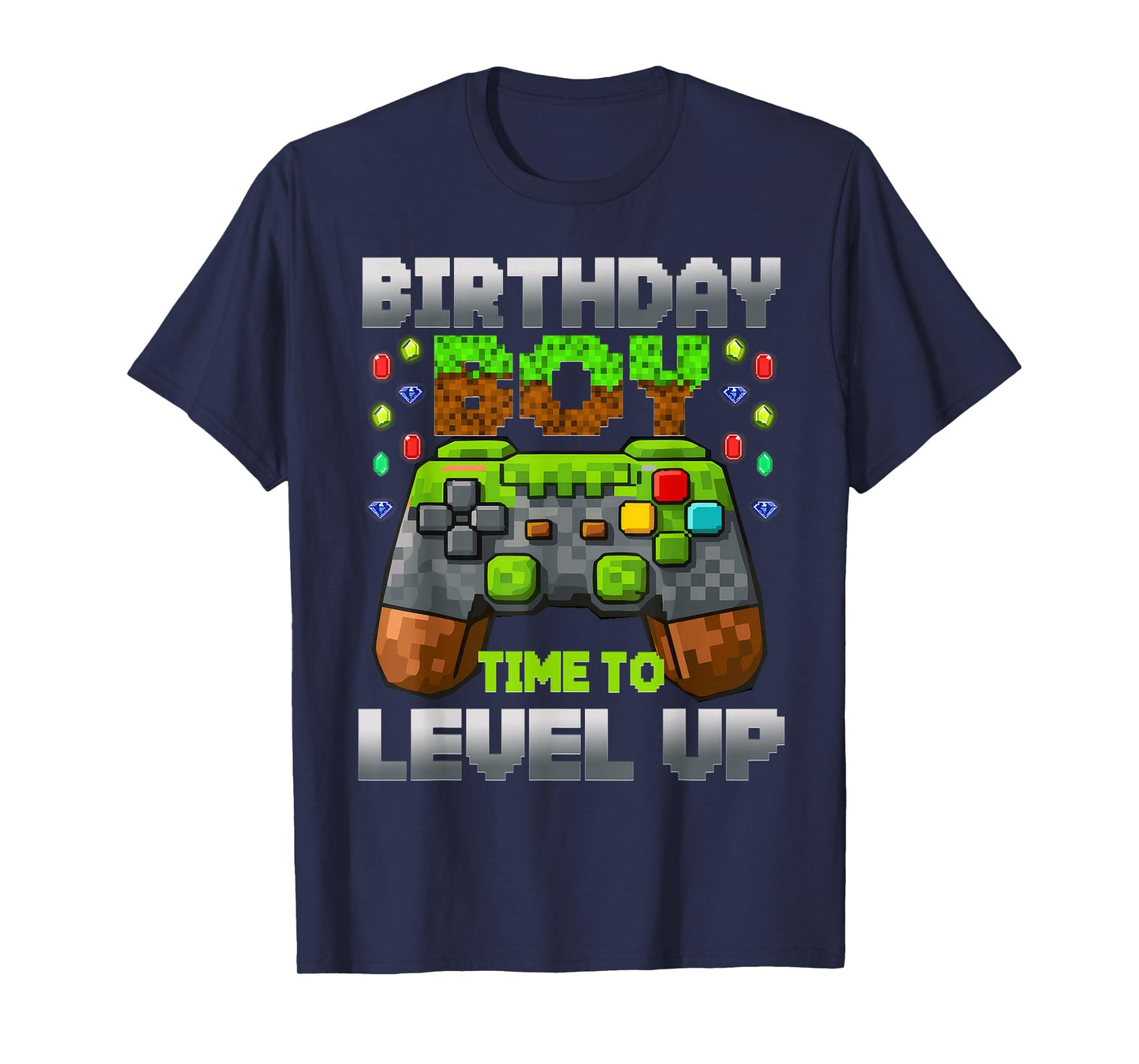 Birthday Boy Time to Level Up Gaming Gift for Boys Kids T-Shirt
