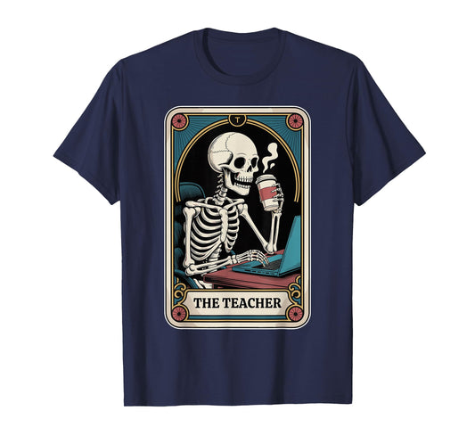 The Teacher Tarot Card Math Teacher English Funny Teacher T-Shirt