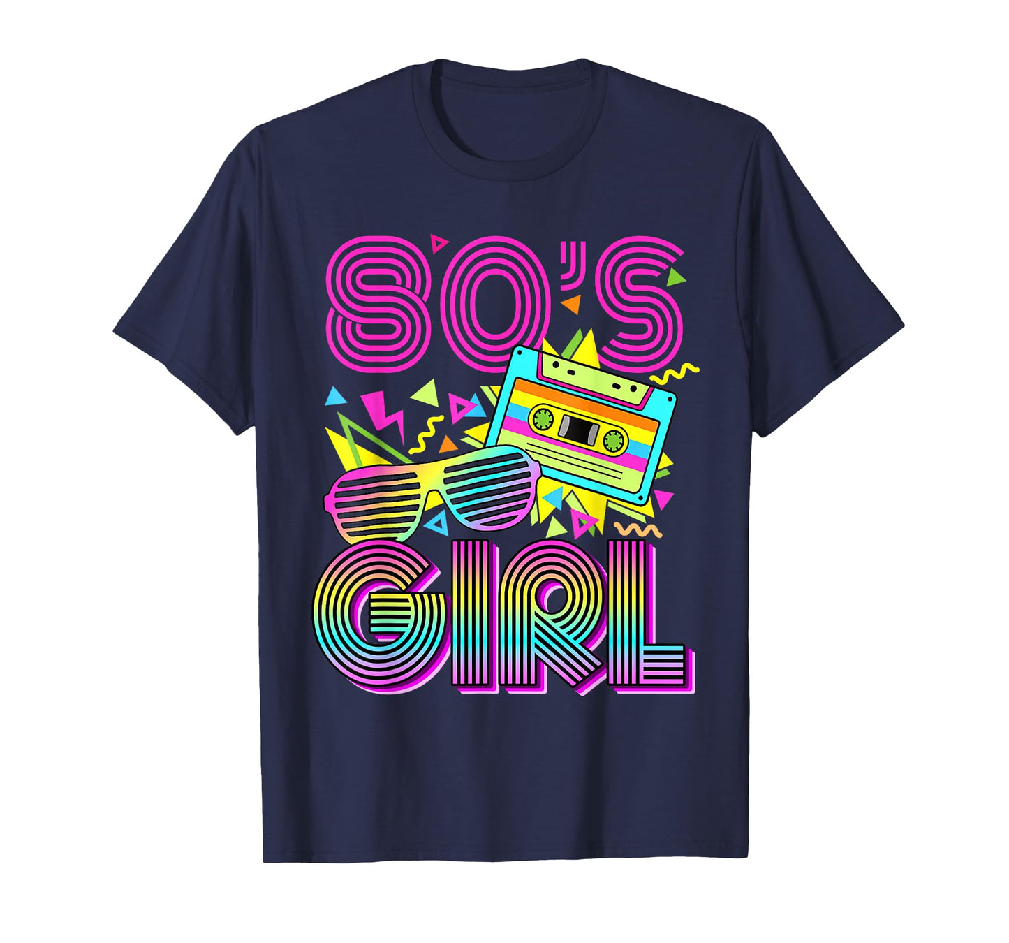 Vintage 80s Girl Birthday Retro 80s Outfit for Kids Girls T-Shirt