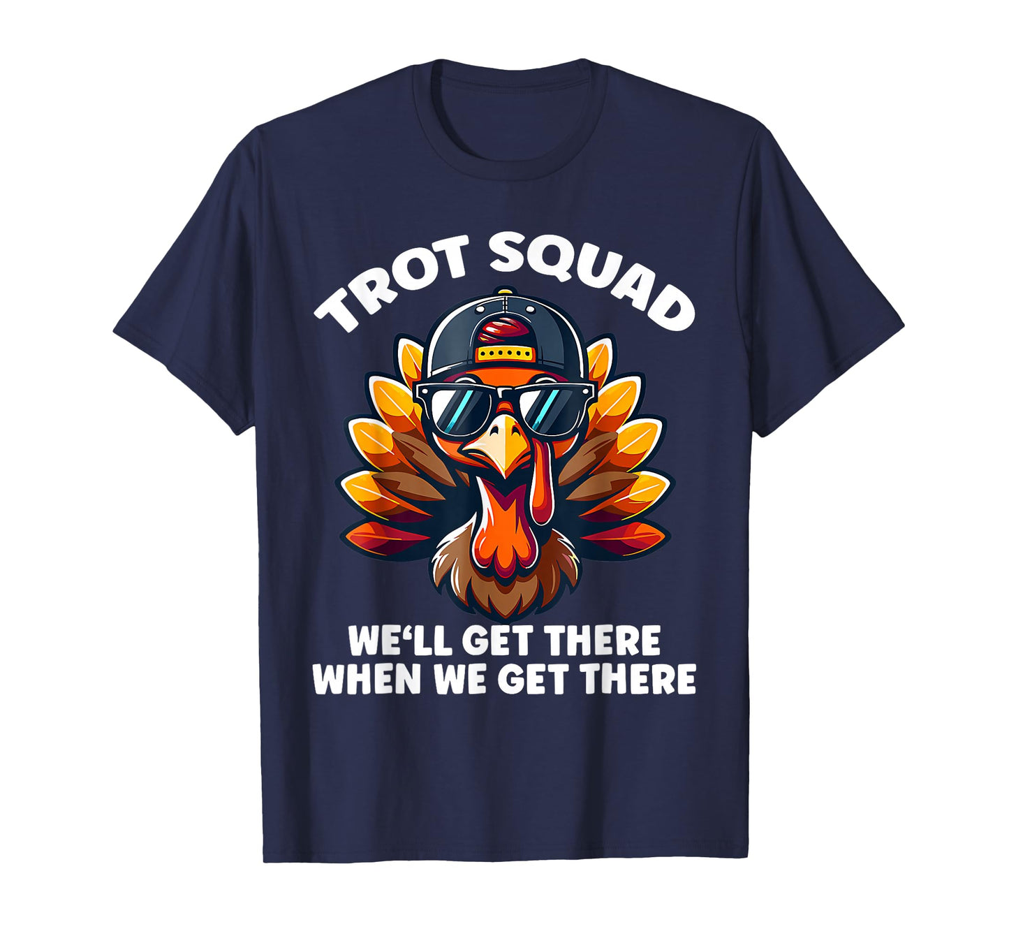 Turkey Trot Squad Funny Thanksgiving Running Costume T-Shirt