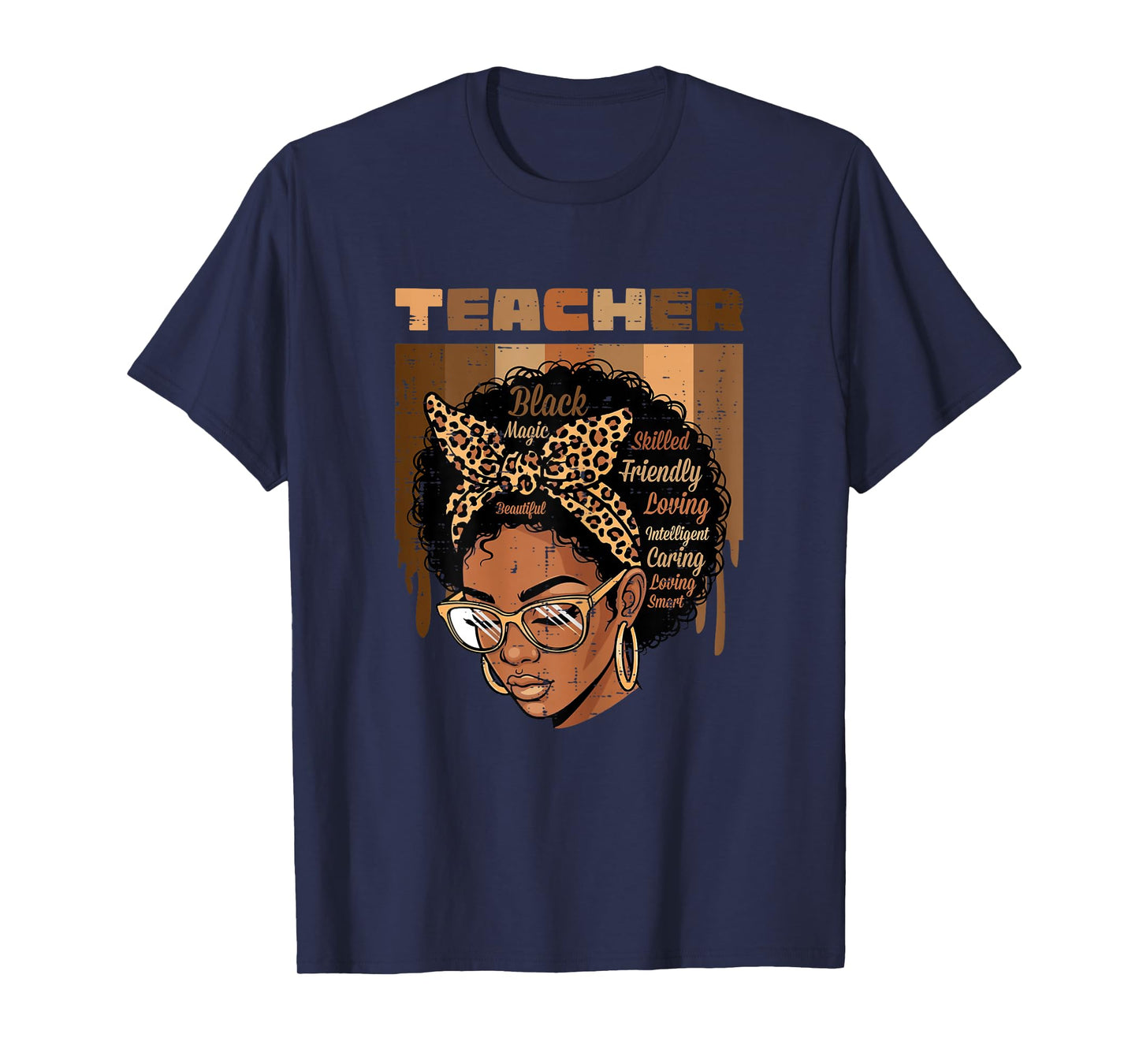 Black History Teacher Afro Woman African American Women T-Shirt