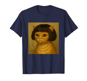 Funny Cat Bob Haircut Viral Meme T-Shirt