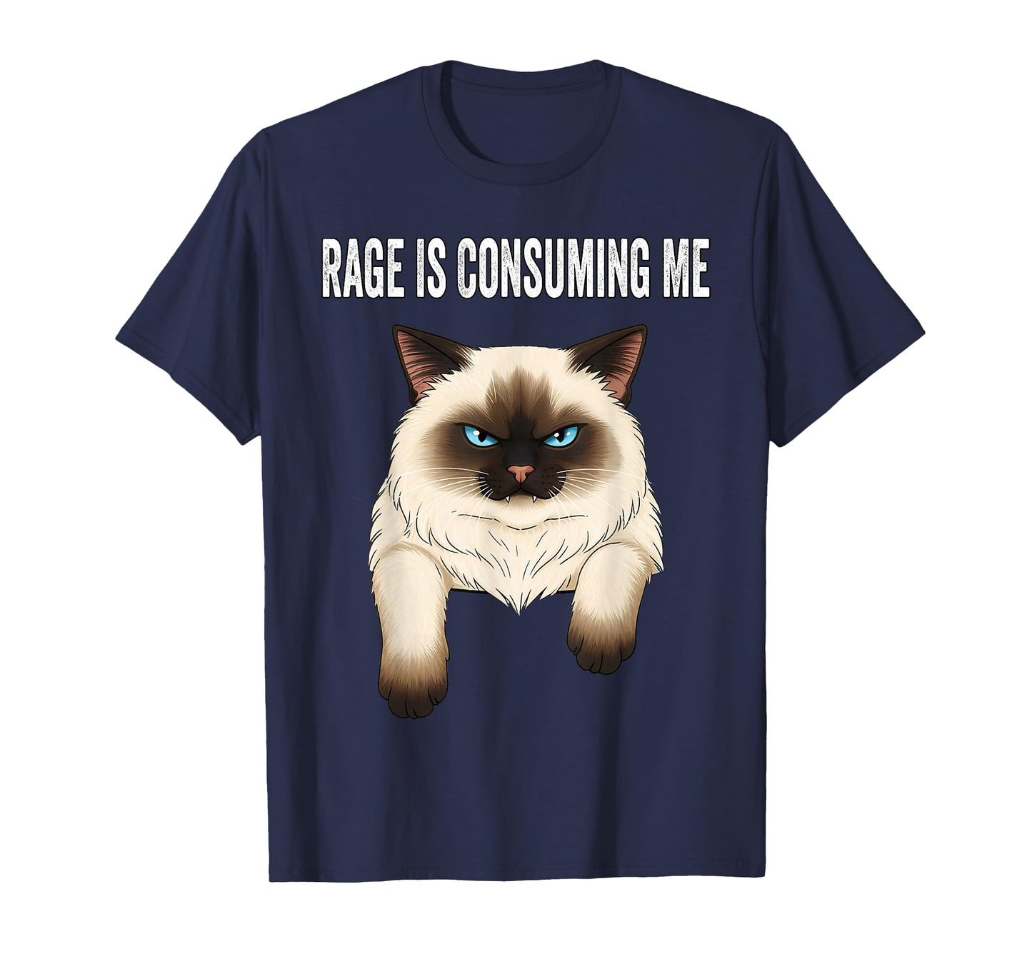 Silly Cat Rage is Consuming Me Silly Cats Funny Cat Meme T-Shirt