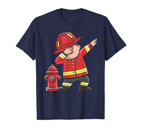 Funny Firefighter Art for Kids Toddlers Fireman Firefighter T-Shirt