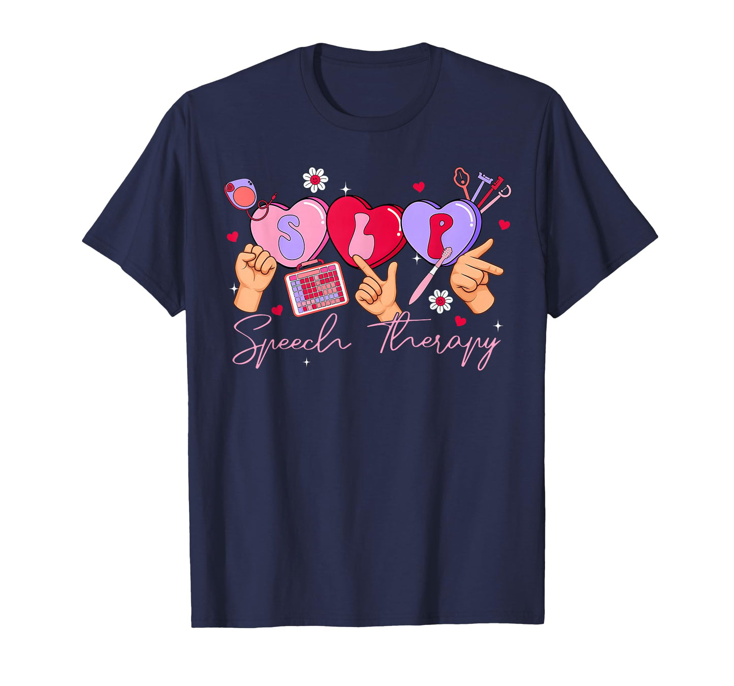 Valentine SLP Speech Language Pathologist Student Teacher T-Shirt