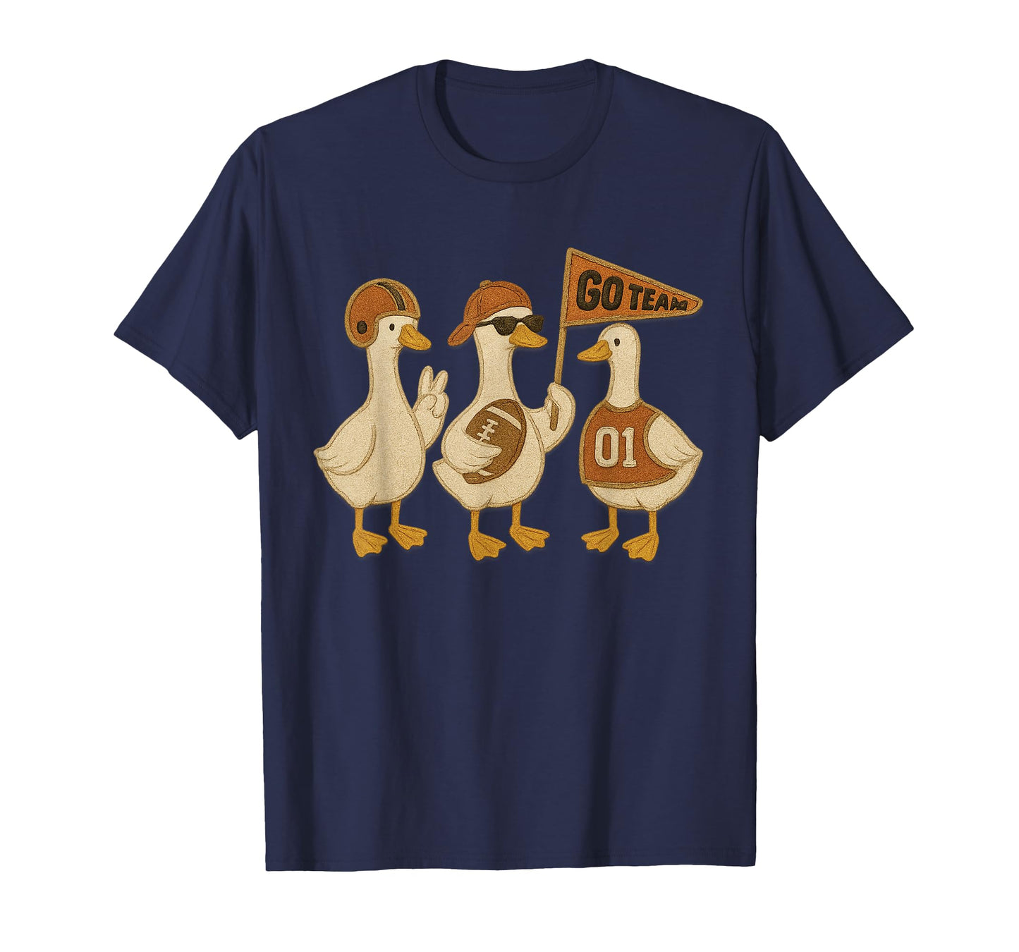 Go Team Duck Squad Funny Football Gameday Goose Lovers T-Shirt
