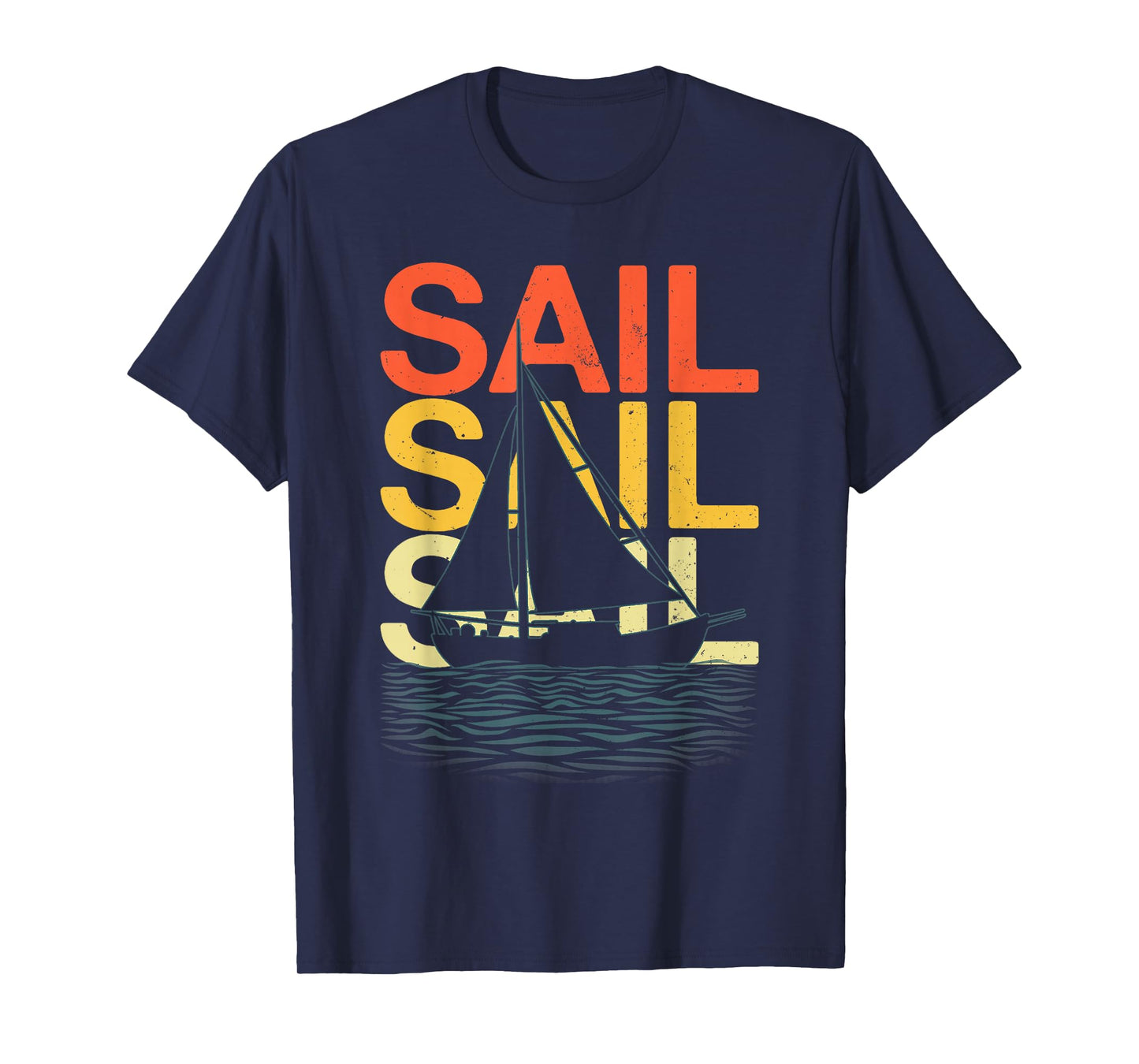 Funny Sailing Art for Men Women Sailing Lover Sail Boat T-Shirt