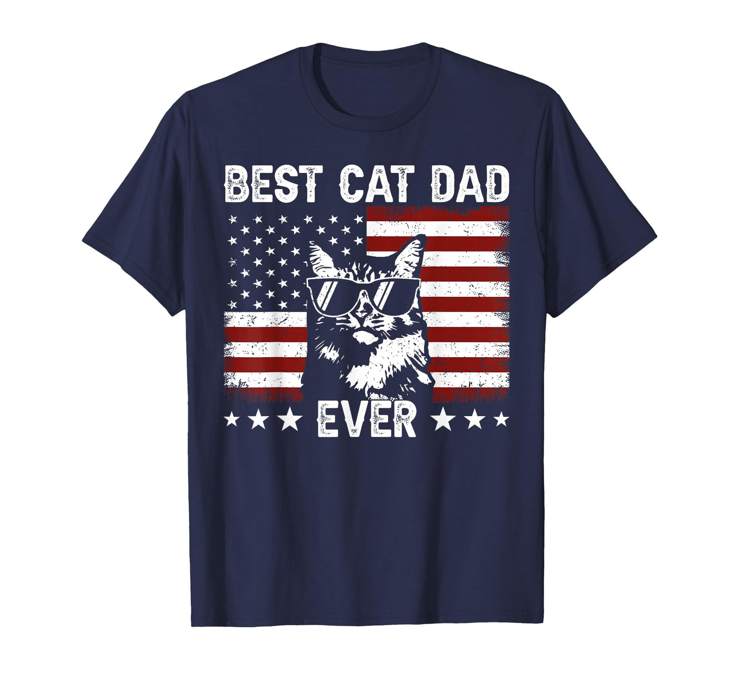Best Cat Dad Ever Funny Cat Dad Lover Father's Day Cat Daddy T-Shirt