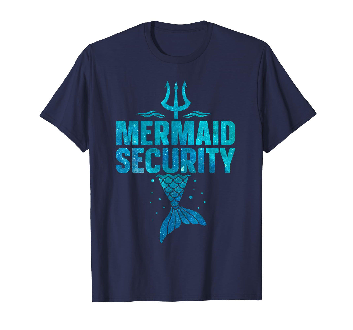 Mermaid Security for Boys Dad Mermaid Family Mermaid Squad T-Shirt
