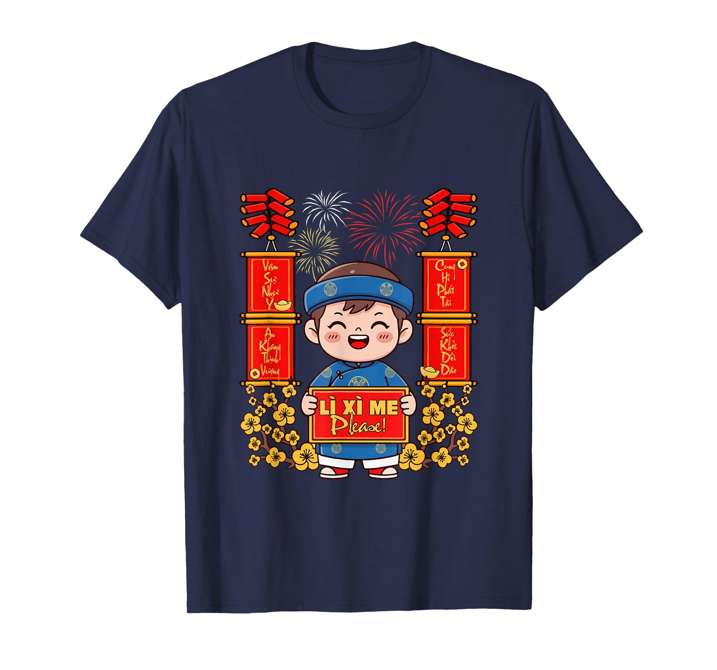 Li Xi Me NHU Y an Khang Vietnamese Lunar New Year Kid Boy T-Shirt