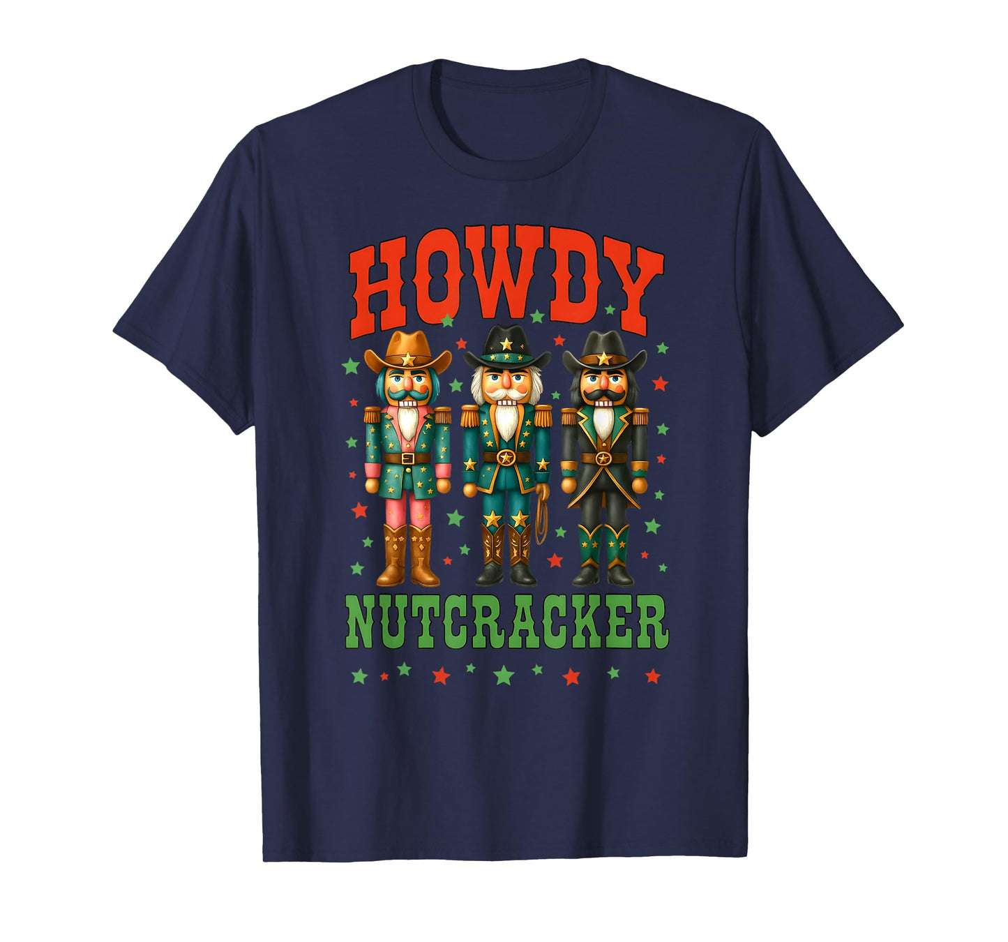 Howdy Nutcracker Cowboy Christmas Western Rodeo Holiday T-Shirt
