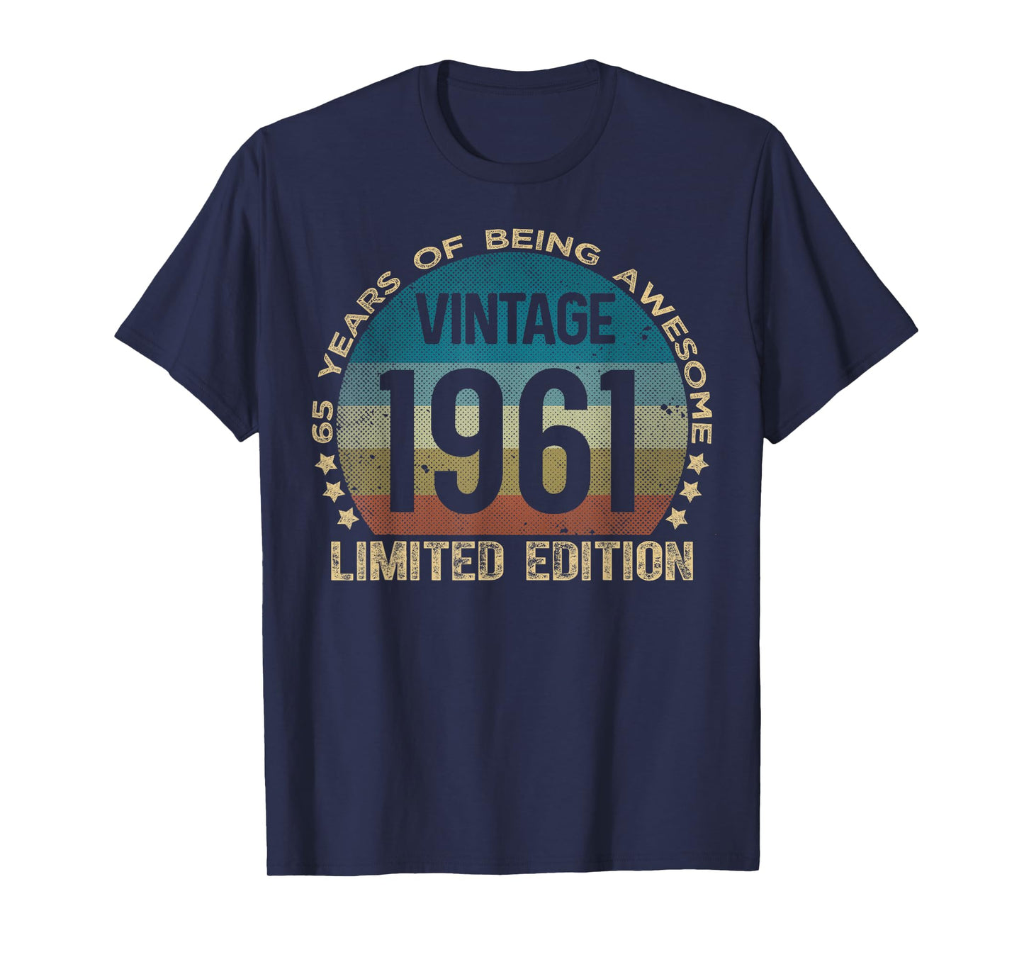65 Year Old Gifts Vintage 1961 Limited Edition 65th Birthday T-Shirt