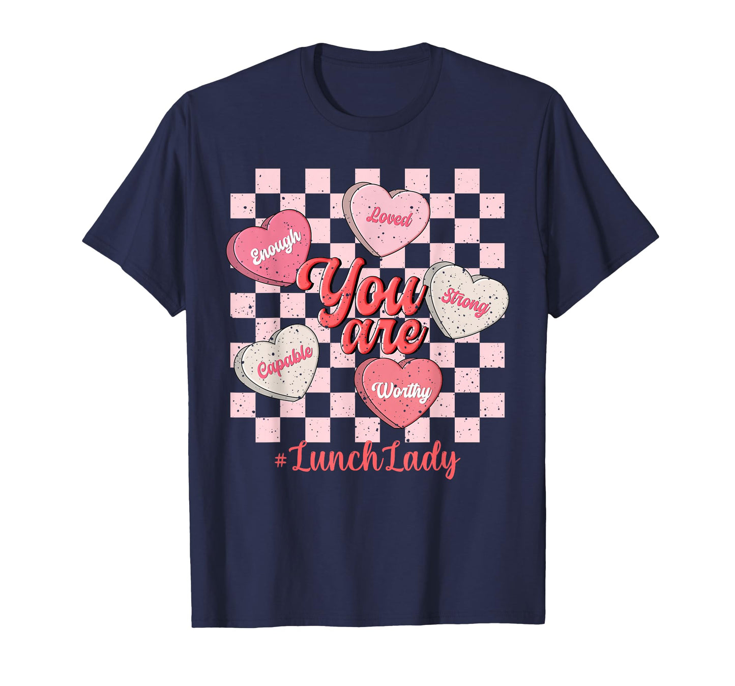 Funny Valentine Lunch Lady Love Heart T-Shirt