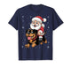 Santa Claus Riding Rottweiler Dog Christmas Matching PJs T-Shirt