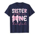 Sister of Little Miss Onederful First Birthday Girl Bow T-Shirt