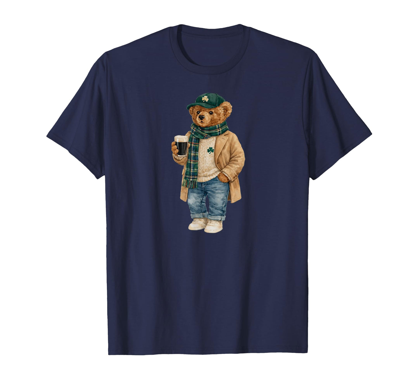 Lucky Teddy Bear St Patricks Day Irish T-Shirt