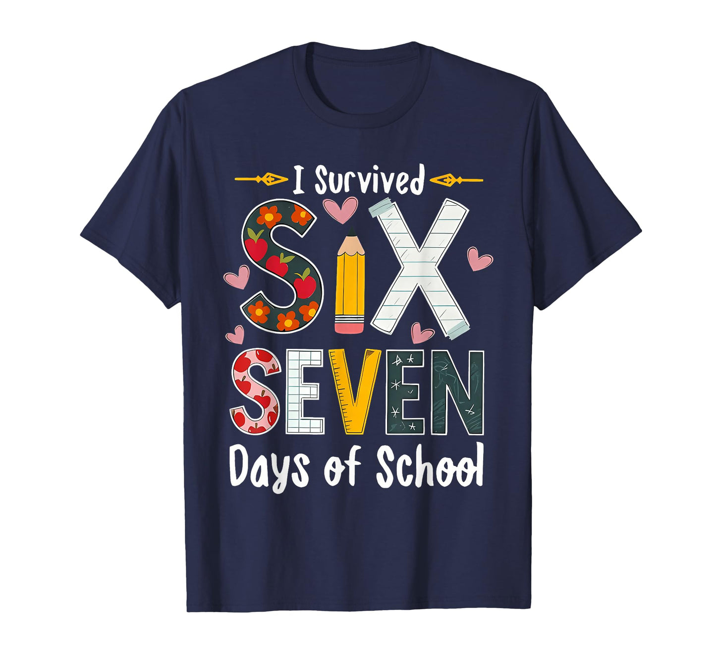 I Survived 67 Days of School Funny 67 Teachers Students Meme T-Shirt