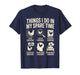 Things I Do in My Spare Time Funny Chicken Farmer Poultry T-Shirt