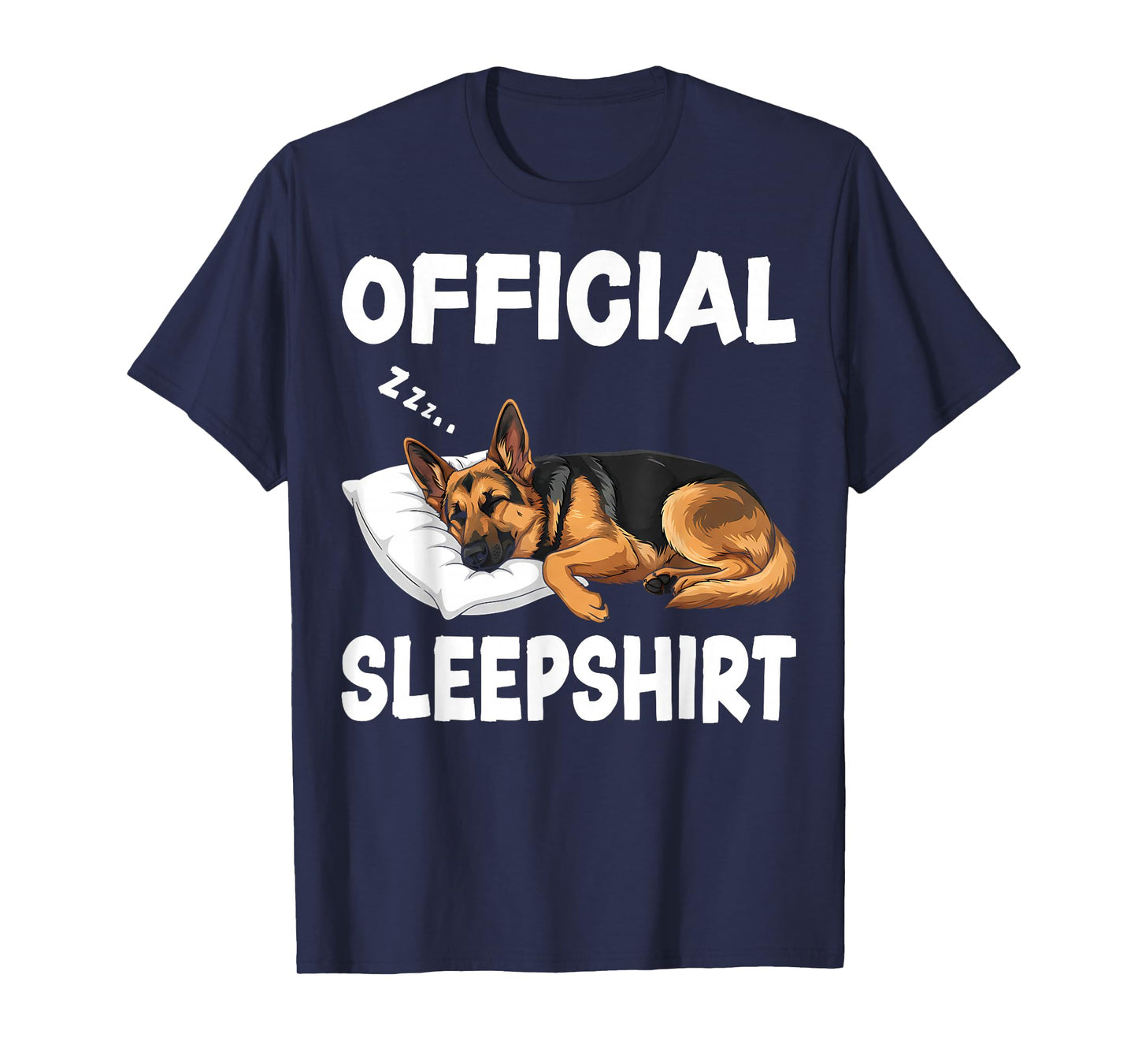 Official Sleep Shirt Sleeping Dog German Shepherd T-Shirt