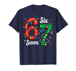 67 Meme Six Seven Funny Christmas Pajamas Boys Girls Kids T-Shirt