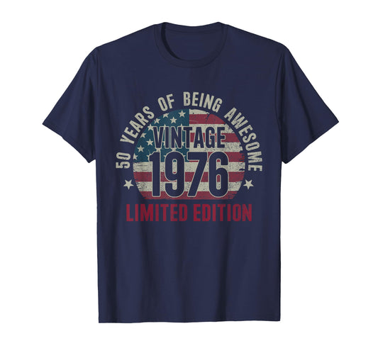 50 Years Old Vintage 1976 50th Birthday Limited Edition T-Shirt