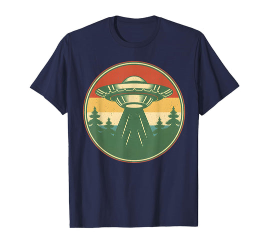 UFO Alien Vintage Retro T-Shirt