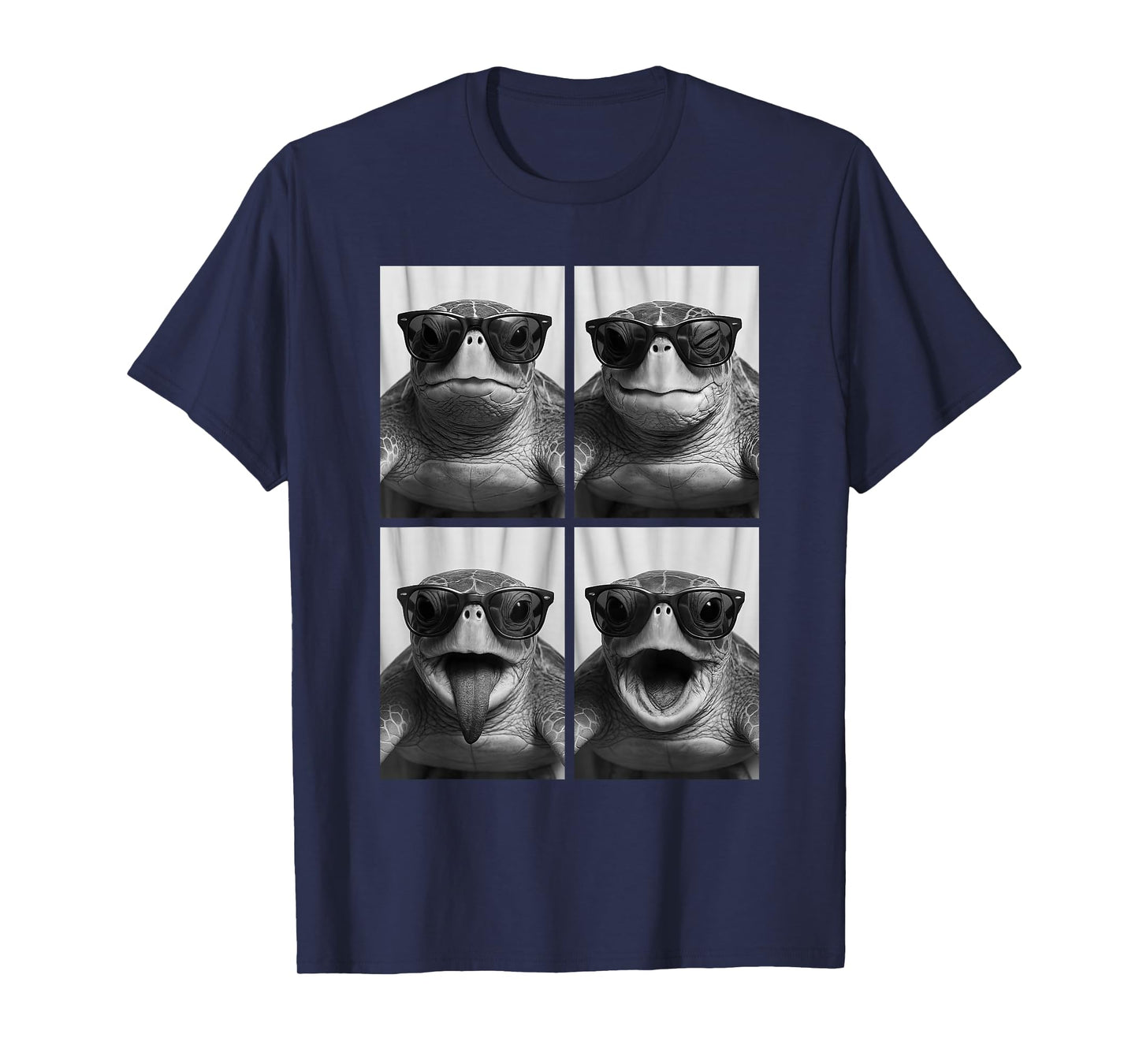 Cool Sea Turtles Sunglasses Ocean Animal Meme Selfie Booth T-Shirt