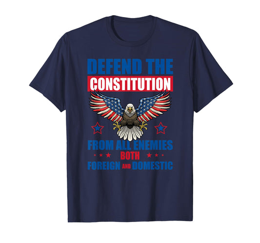 Defend The Constitution Resist Protest No Kings in America T-Shirt