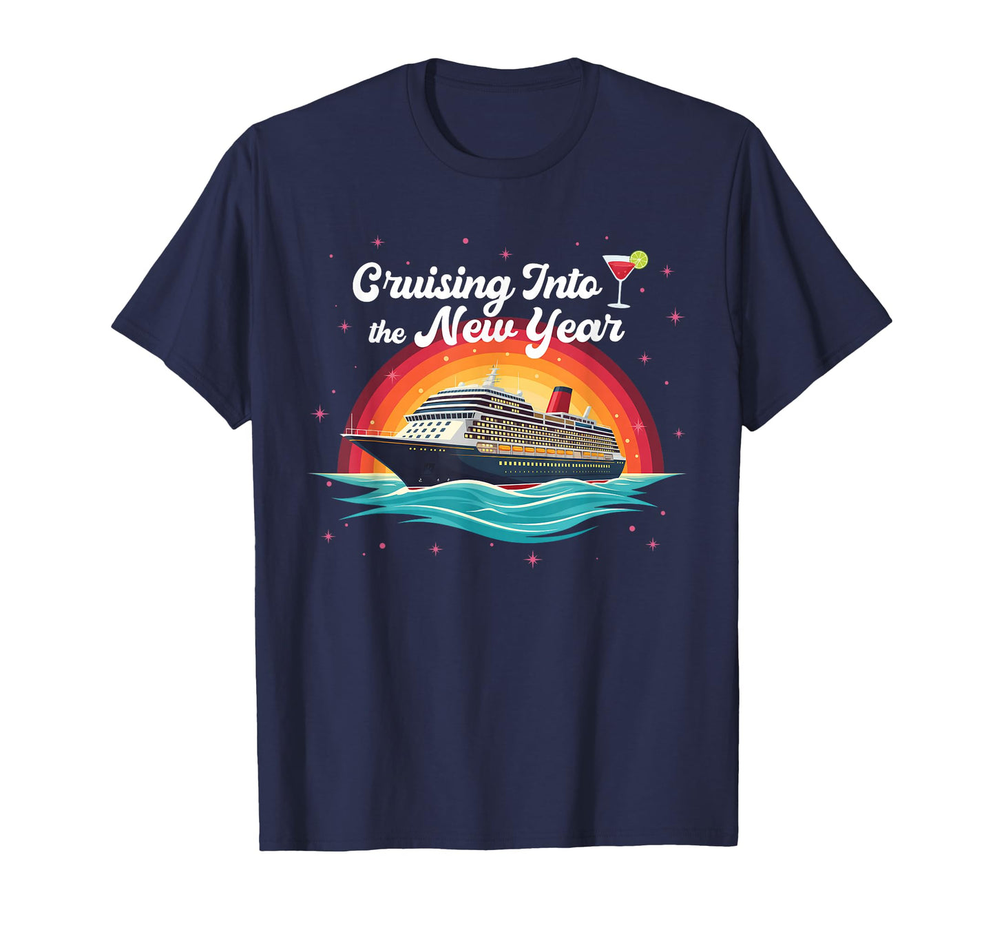 Cruising Into 2026 New Year Party Family Matching Costume T-Shirt