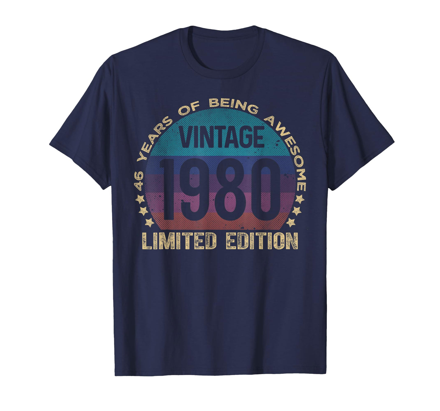 46 Year Old Gifts Vintage 1980 Limited Edition 46th Birthday T-Shirt