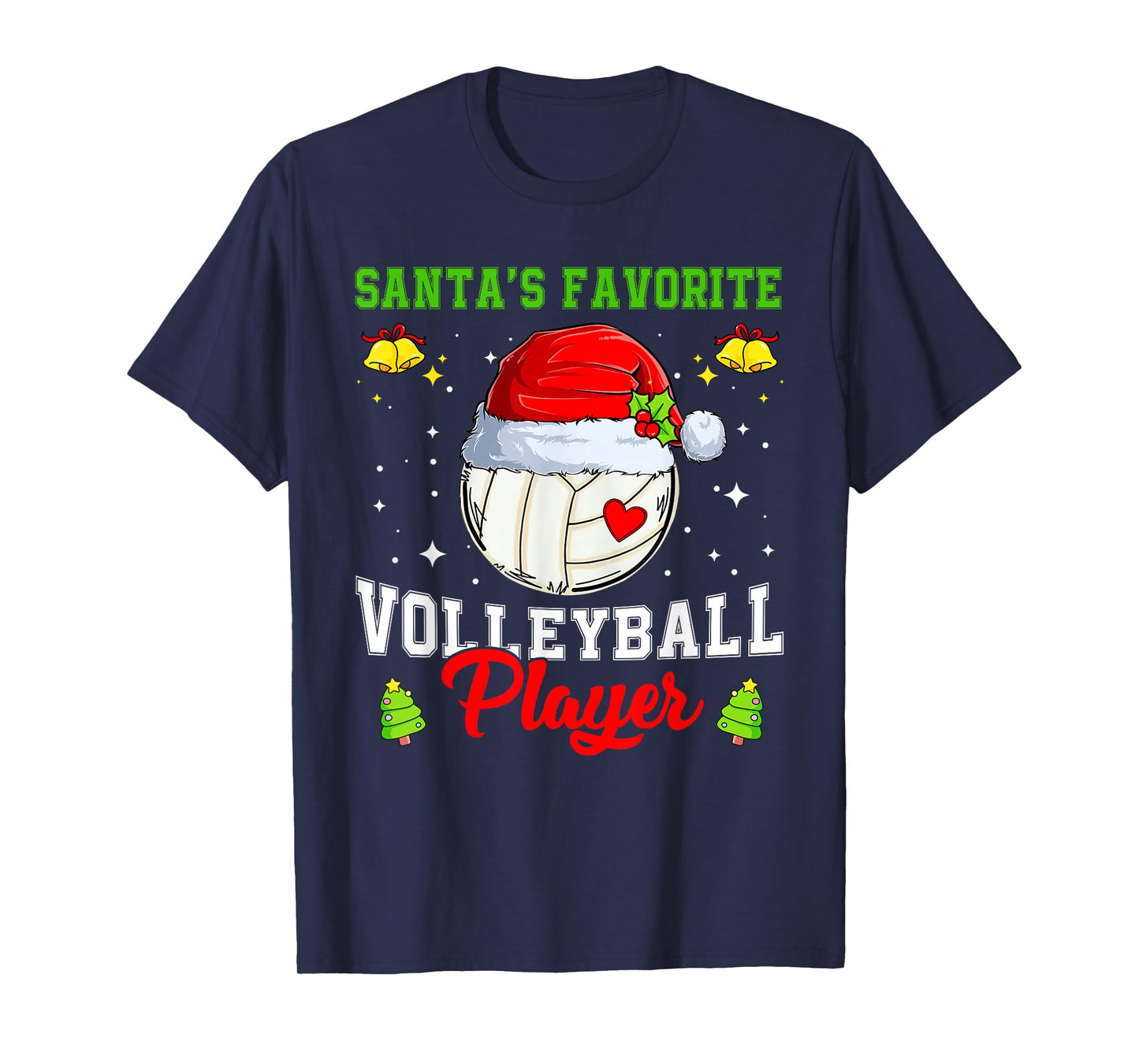 Santa's Favorite Volleyball Player Christmas Pajamas Men T-Shirt