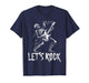 Let's Rock Rock N Roll Funny Skull Guitar Father's Day T-Shirt
