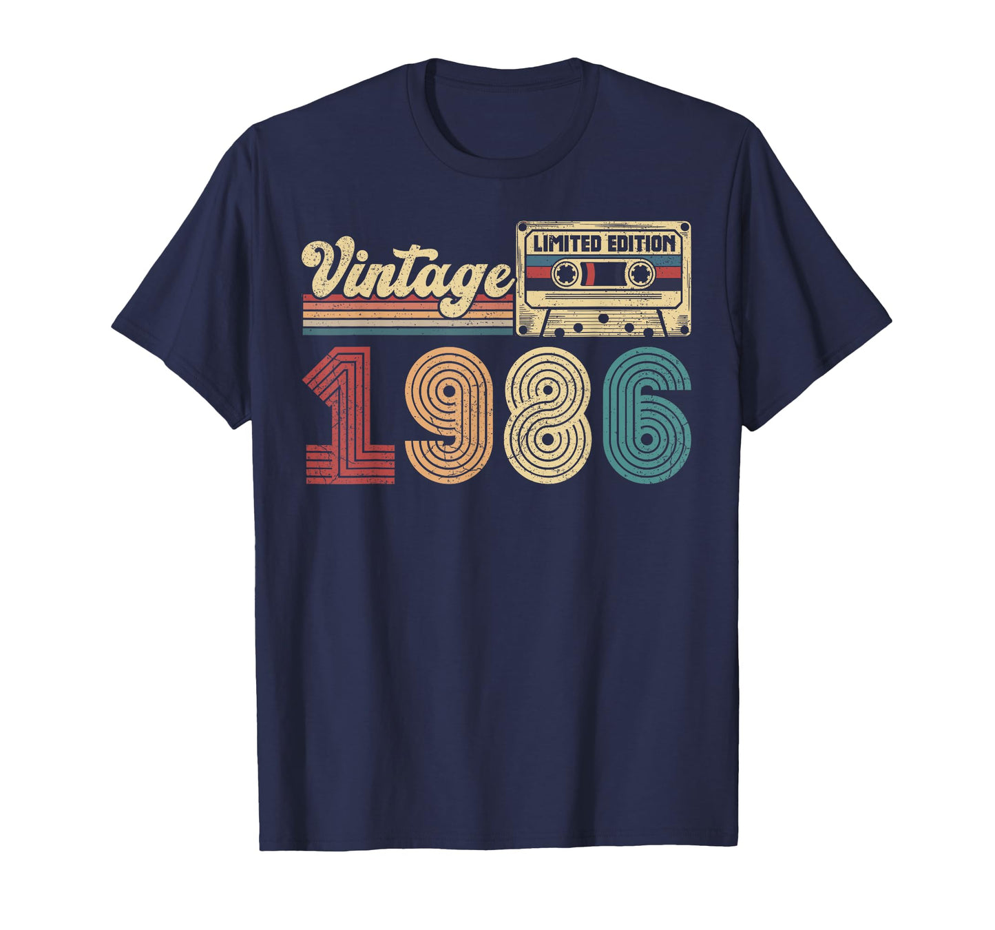 40 Year Old Vintage 1986 40th Birthday Cassette Tape T-Shirt