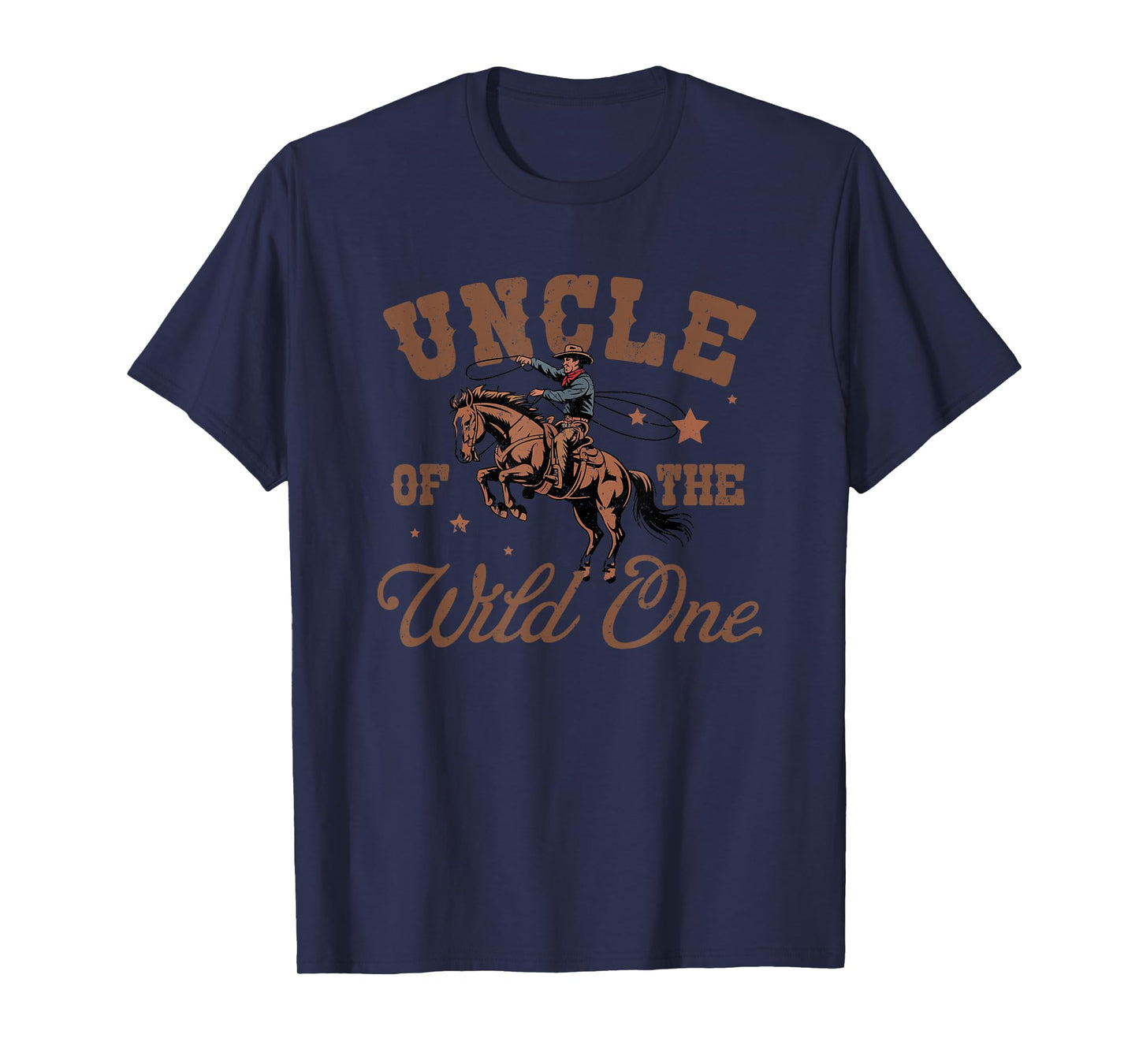 Uncle of The Wild One Cowboy Western Rodeo Party Matching T-Shirt