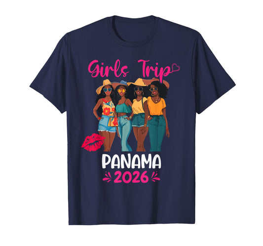 Black Girls Trip Panama 2026 Vacation Matching T-Shirt