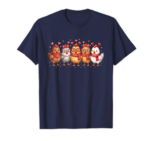 Funny Chicken Valentine Shirt for Women Farm Tees Farm Girl T-Shirt