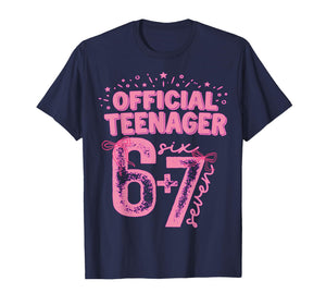 13th Birthday Girls Official Teenager Pink Coquette Bow 67 T-Shirt