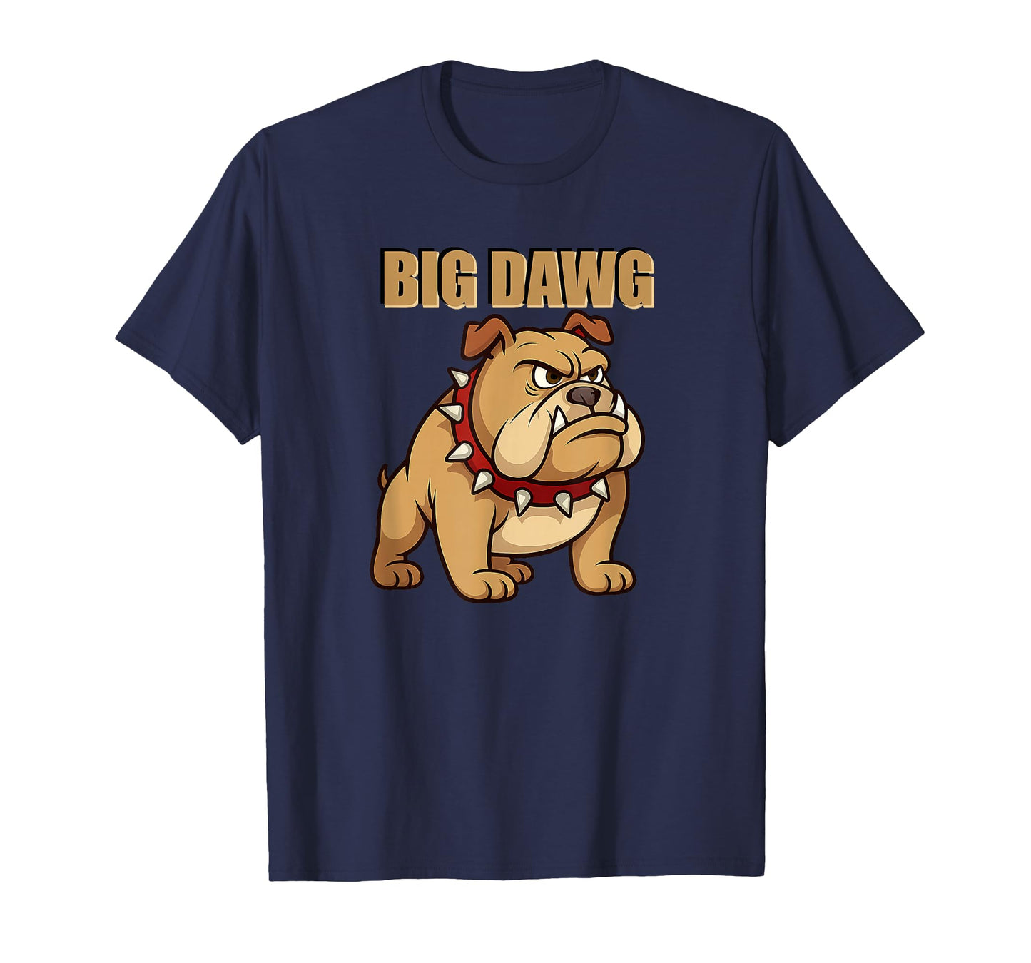 Mens Big DAWG Graphic Design, Featuring Cartoon Bulldog T-Shirt