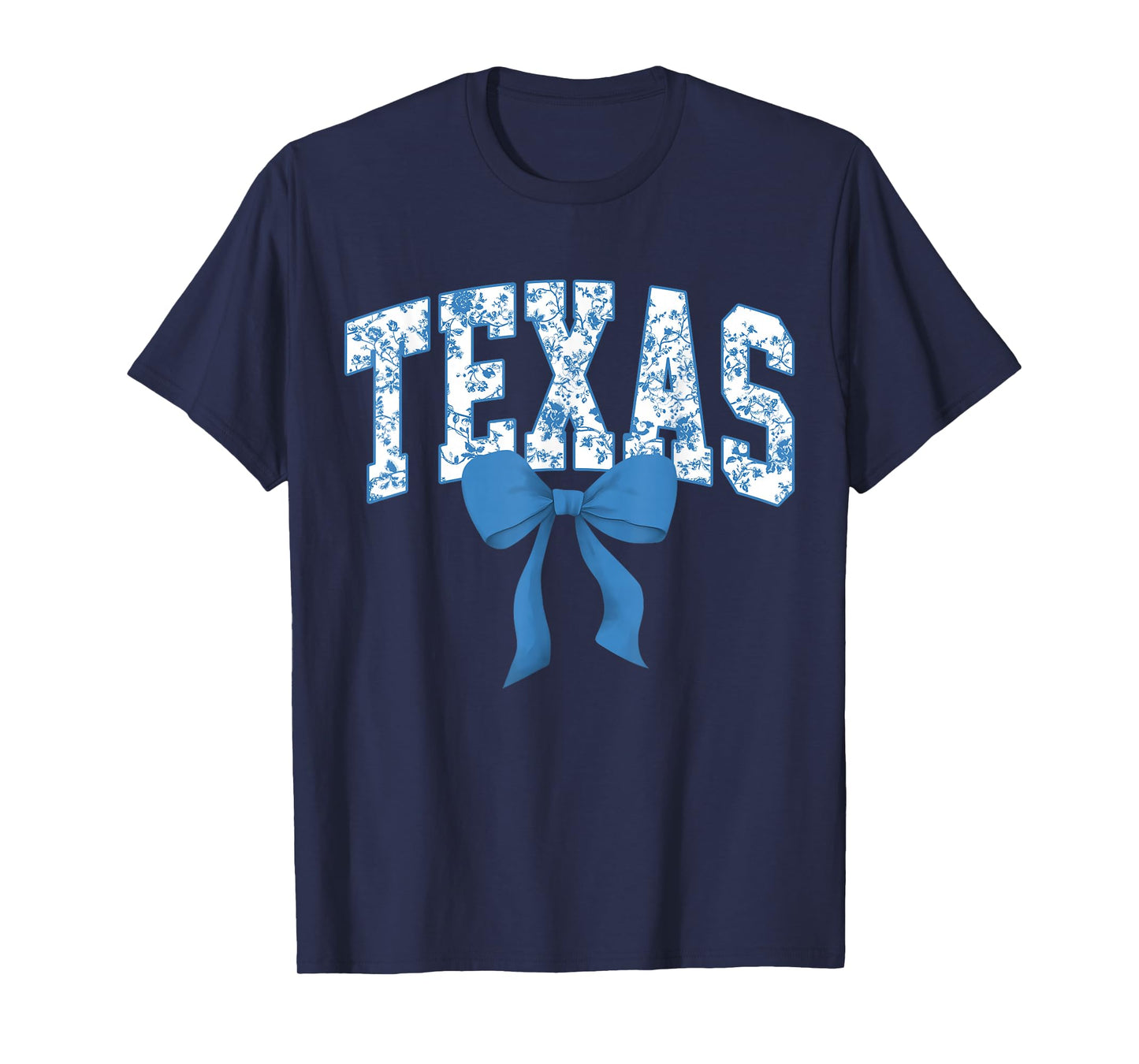 Texas Coquette Bow Floral State Pride Style Girls Women T-Shirt