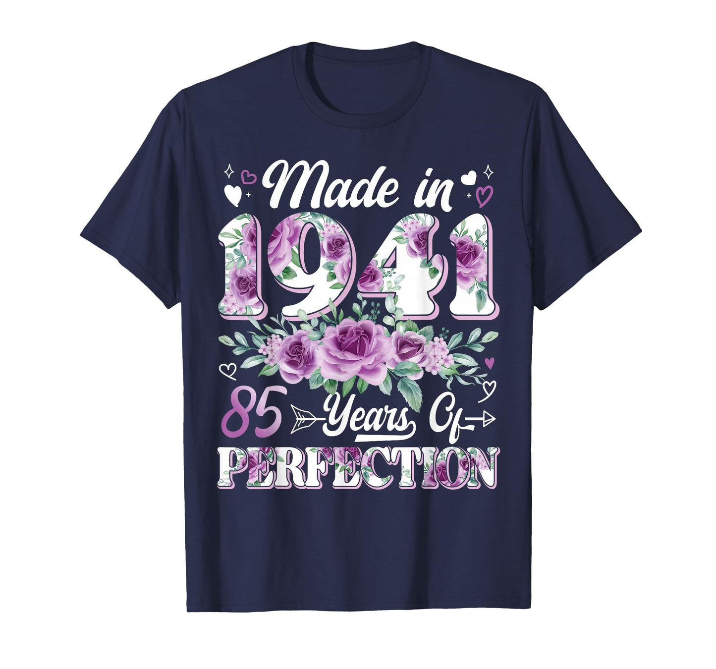 85 Year Old Made in 1941 Floral 85th Birthday Women T-Shirt