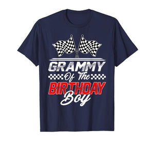 Race Car Grammy of The Birthday Boy Racing Family T-Shirt
