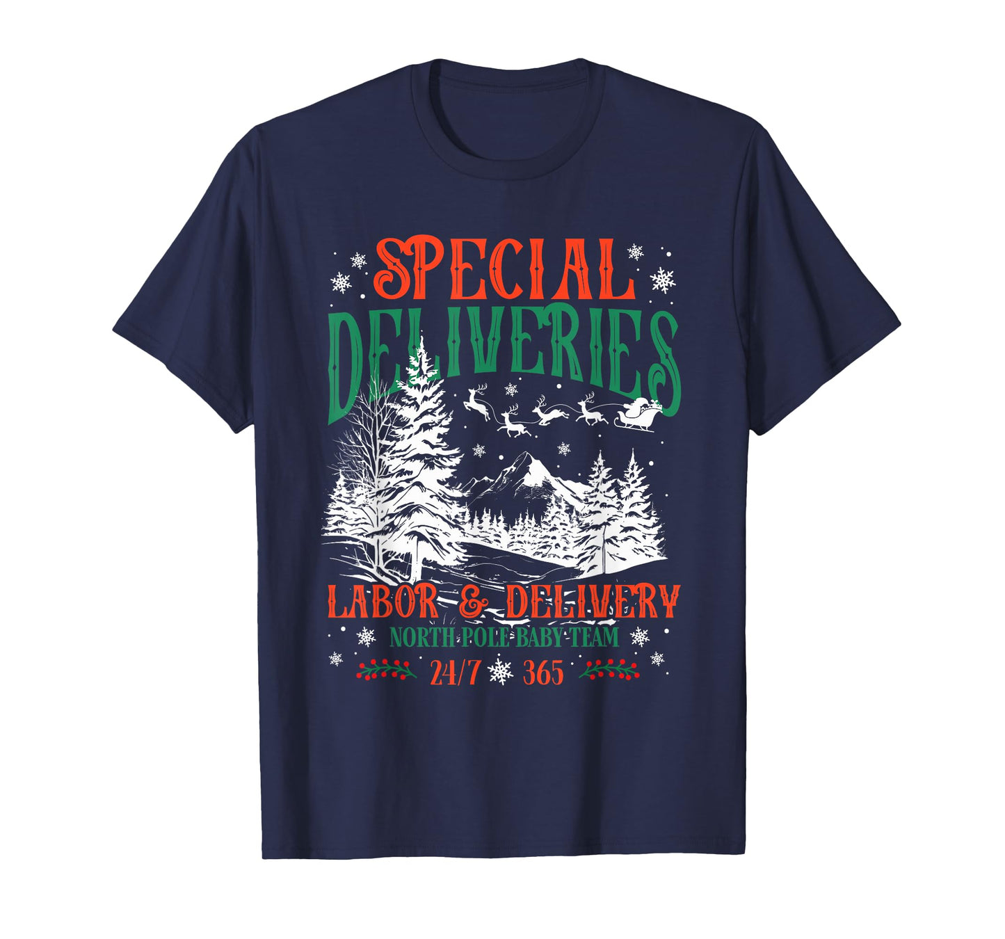 Special Deliveries Labor and Delivery Christmas for Nurses T-Shirt