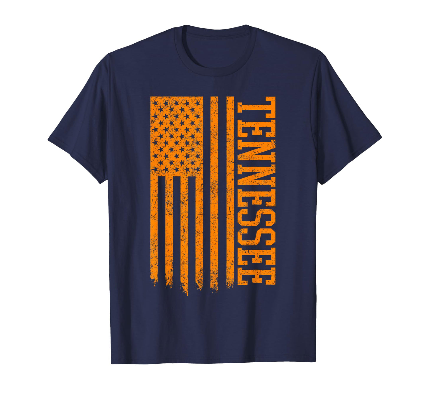 Classic TN Orange Print Retro Varsity Vintage Tennessee T-Shirt