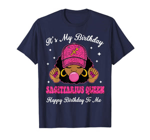 It's My Birthday Sagittarius Queen Happy Birthday to Me Girl T-Shirt
