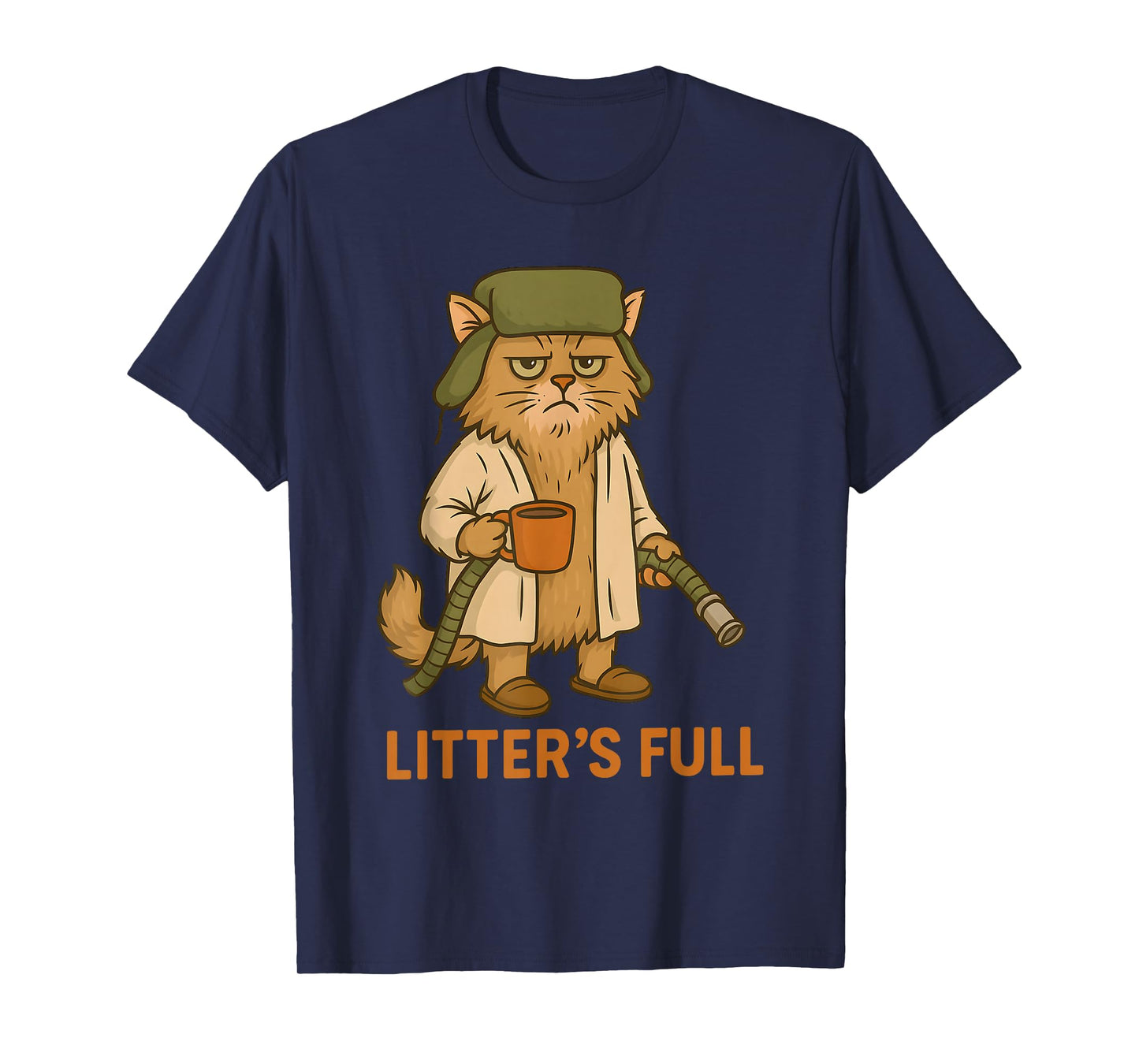 Litter’s Full Funny Cat Christmas Humor Quote T-Shirt