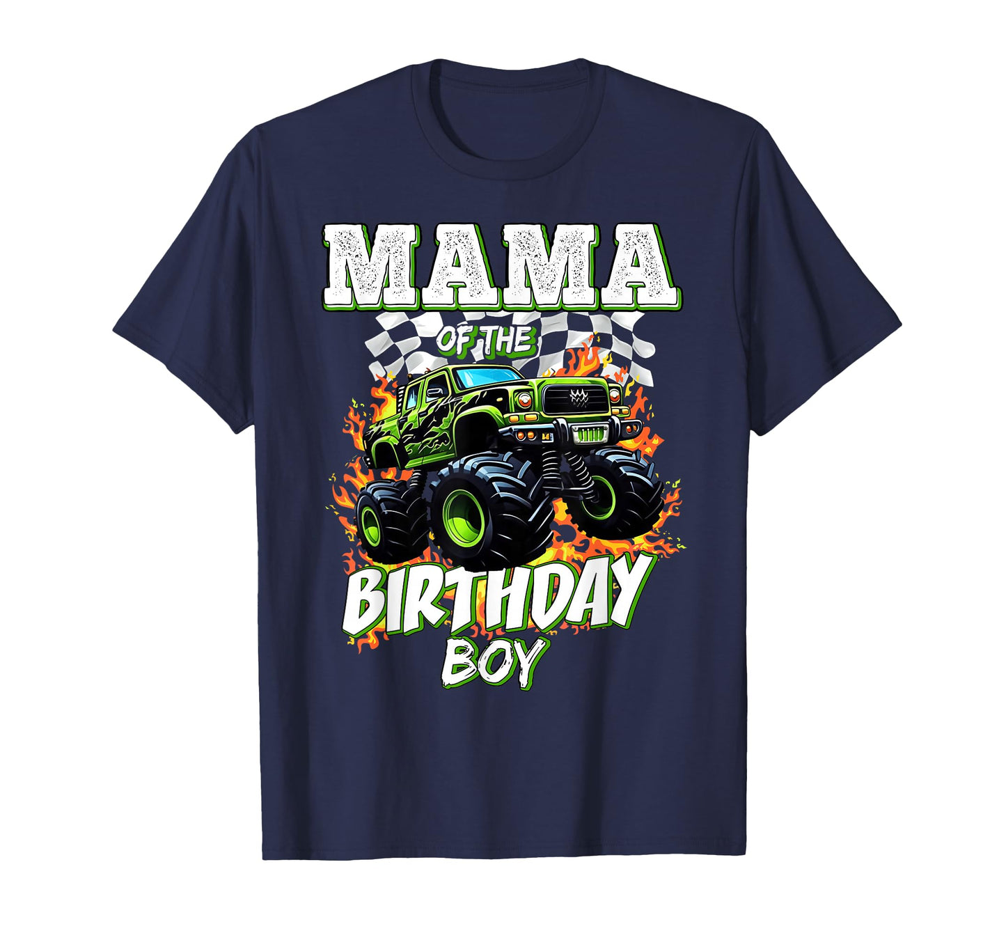 Mama of The Birthday Boy Monster Truck Birthday Kids T-Shirt